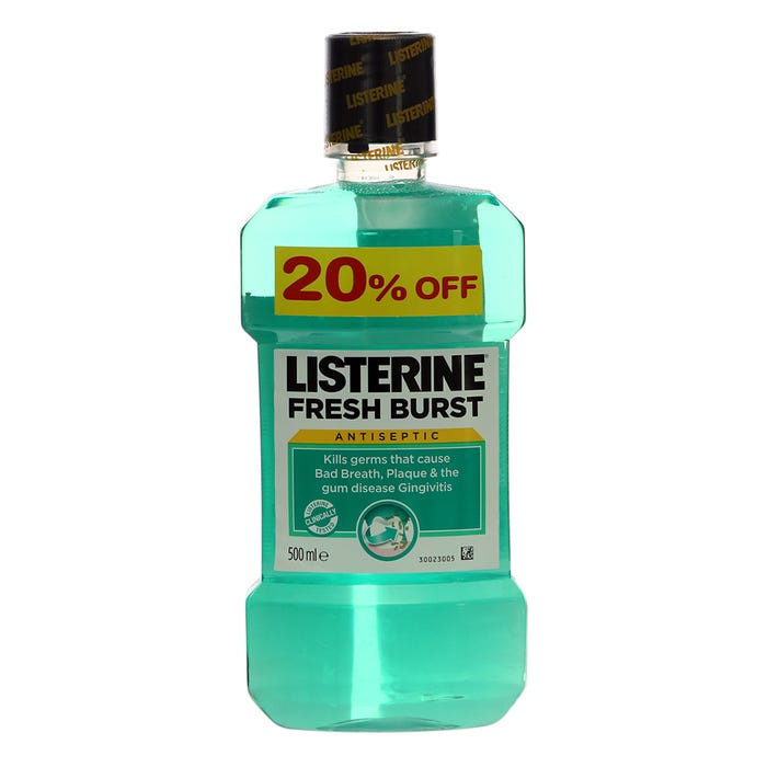 Listerine Freshburst Mouthwash 500ml - Available at Alosra Online Supermarket
