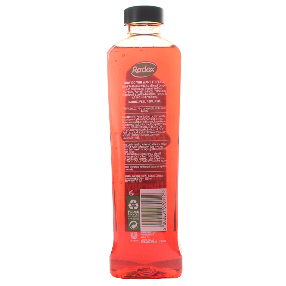 Radox Herbal Bath Muscle Therapy 500ml back image