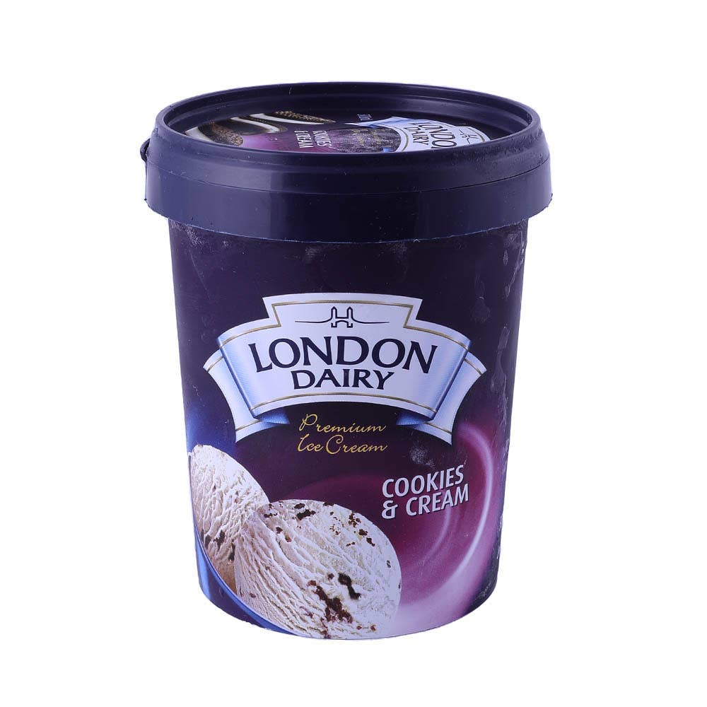 Alosraonline | London Dairy Cookies & Cream Ice Cream 500ml