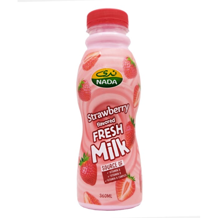 Nada Strawberry Flavoured Milk 360ml
