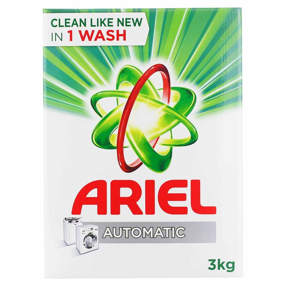 Ariel Green Automatic Detergent Powder 3kg - Available at Alosra Online Supermarket