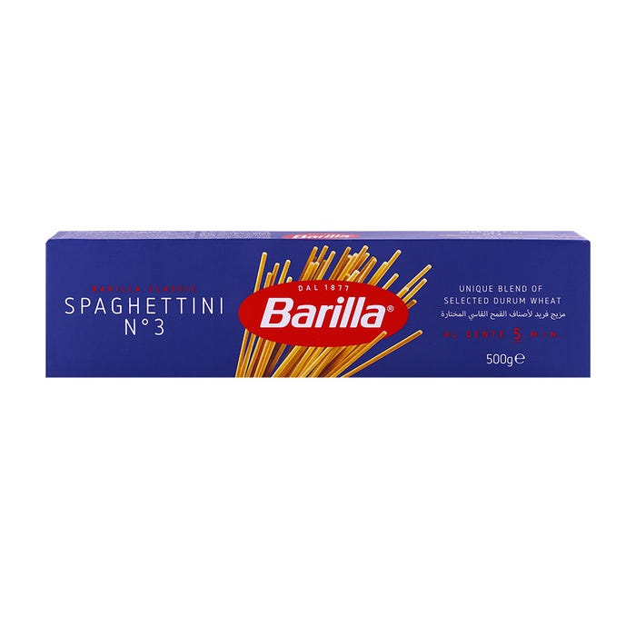 Barilla Spaghettini 500g - Available at Alosra Online Supermarket