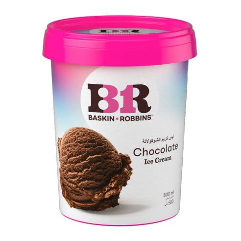 Baskin Robbins Chocolate Ice Cream 500ml - Available at Alosra Online Supermarket