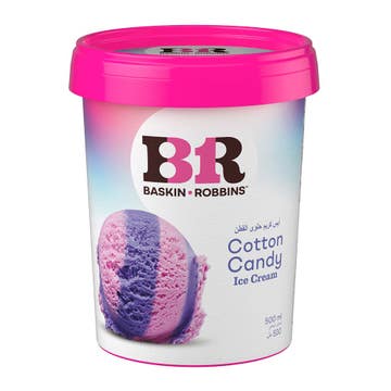 Baskin Robbins Cotton Candy Ice Cream 500ml - Available at Alosra Online Supermarket