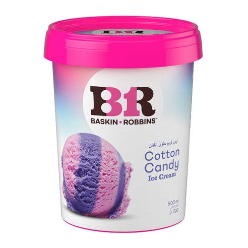 Baskin Robbins Cotton Candy Ice Cream 500ml - Available at Alosra Online Supermarket