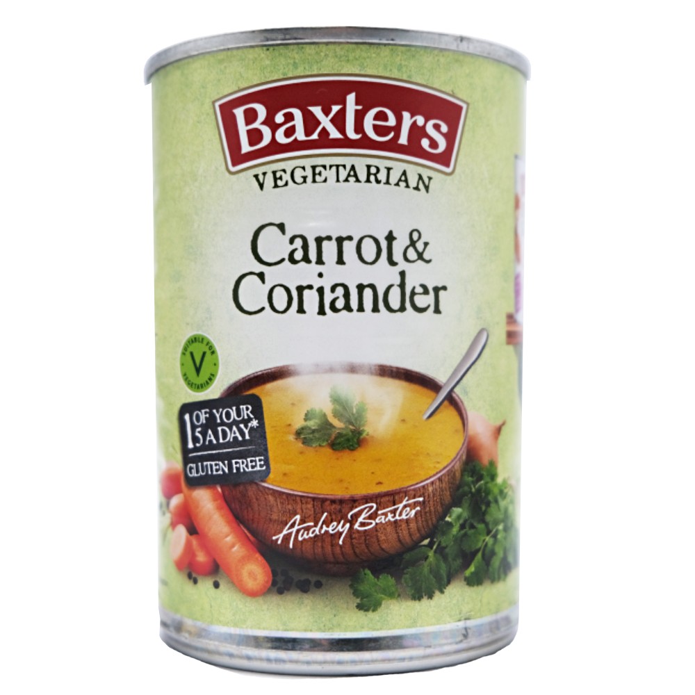 Baxters Carrot & Coriander Vegetarian Soup 400g - Available at Alosra Online Supermarket