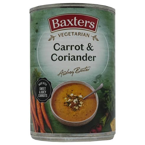Baxters Carrot & Coriander Vegetarian Soup 400g - Available at Alosra Online Supermarket