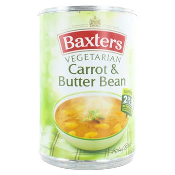 Baxters Carrot & Butter Bean Vegetarian Soup 400g - Available at Alosra Online Supermarket