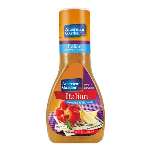 American Garden Italian Dressing & Marinade 9oz - Available at Alosra Online Supermarket