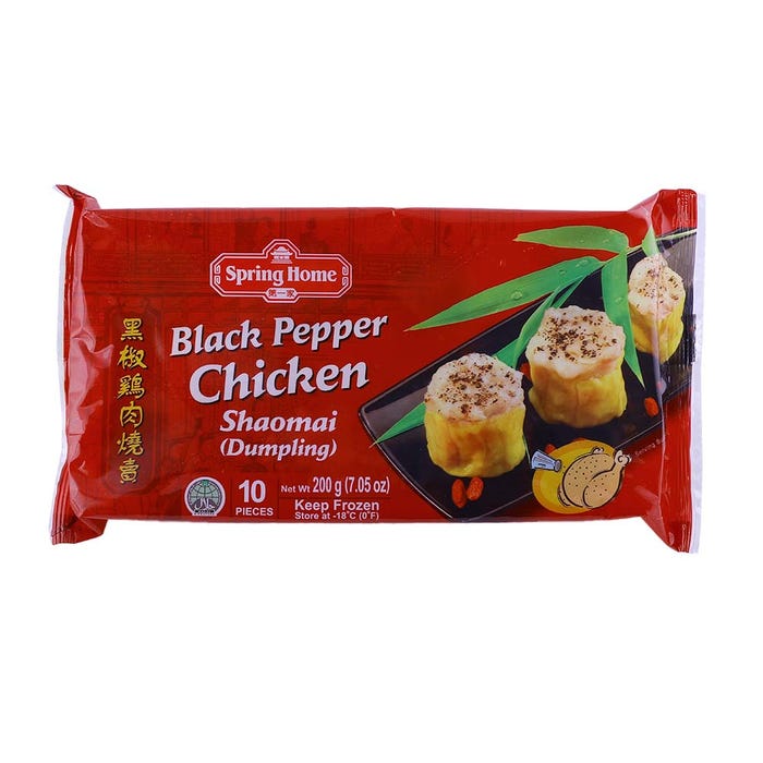 Spring Home Black Pepper Chicken Shaomai 10s 200g - Available at Alosra Online Supermarket