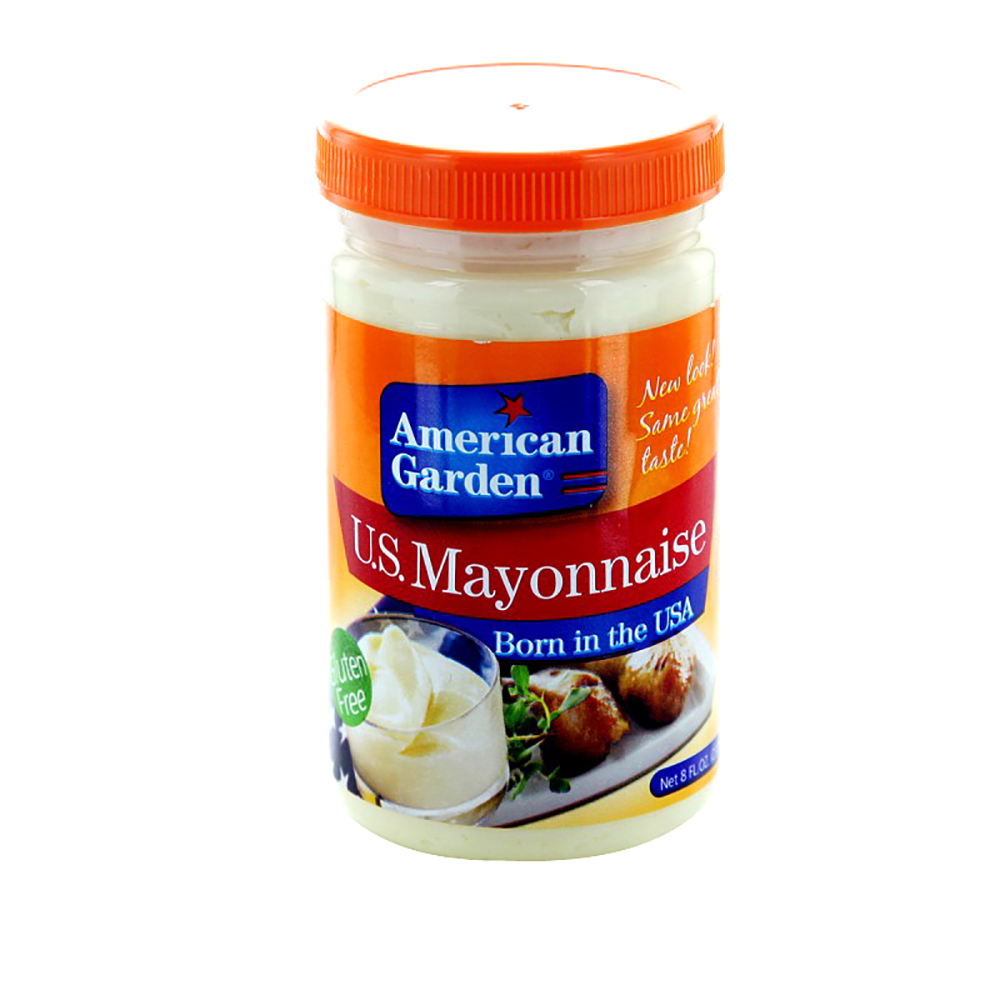 American Garden U.S. Mayonnaise 8oz - Available at Alosra Online Supermarket
