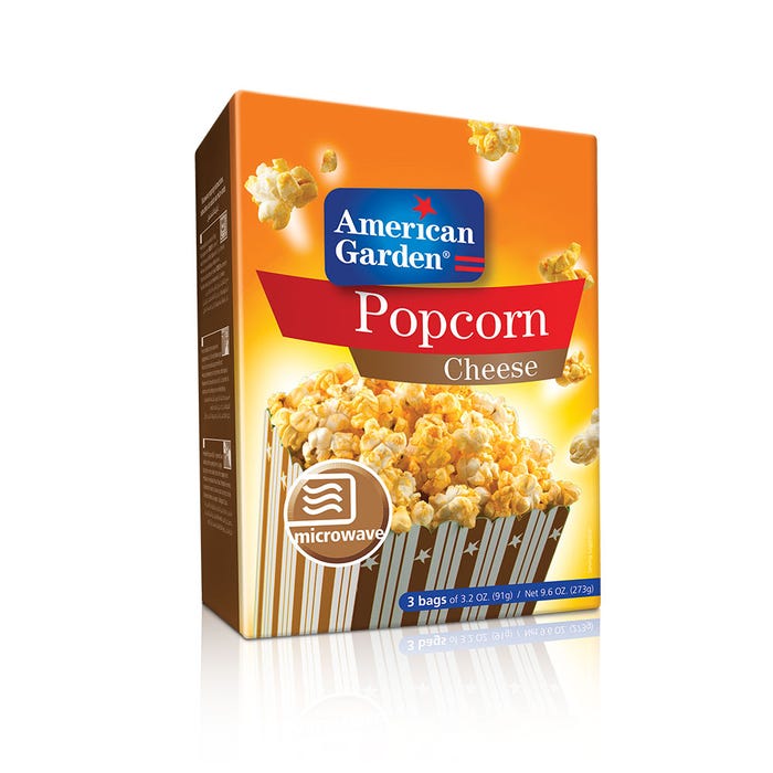 American Garden Cheese Microwave Popcorn 3.5Oz - Available at Alosra Online Supermarket