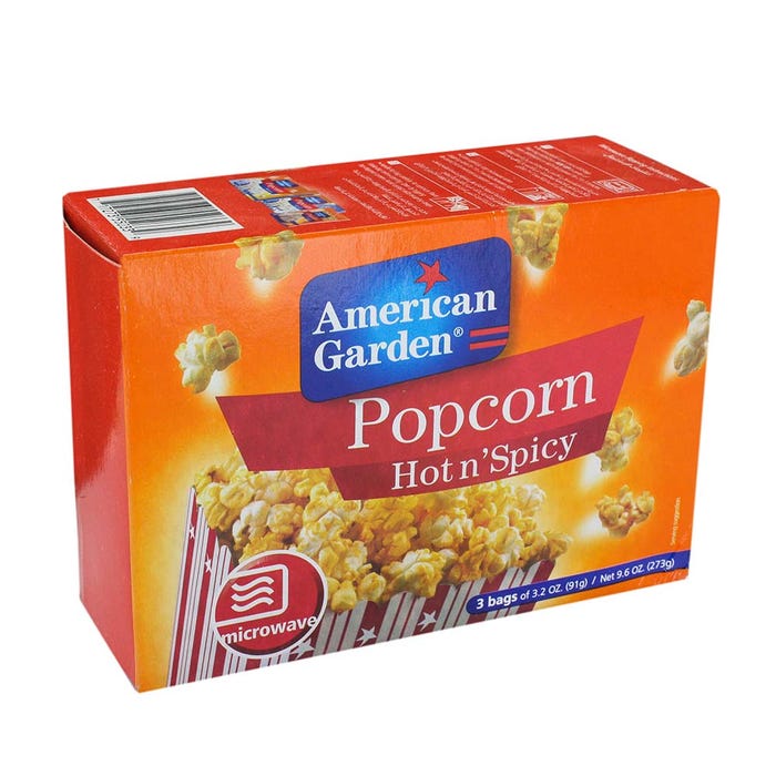 American Garden Microwave Popcorn Hot & Spicy 3.5Oz