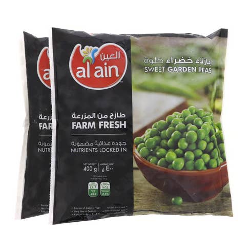 Al Ain Green Peas 2x400g [Special Offer] 