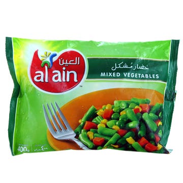 Al Ain Mixed Vegetables 400g - Available at Alosra Online Supermarket