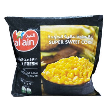 Al Ain Super Sweet Corn 500g - Available at Alosra Online Supermarket