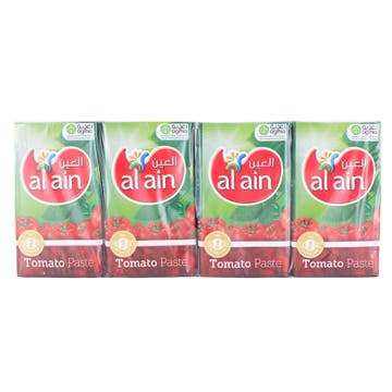 Al Ain Tomato Paste 135g [8 Pack] - Available at Alosra Online Supermarket