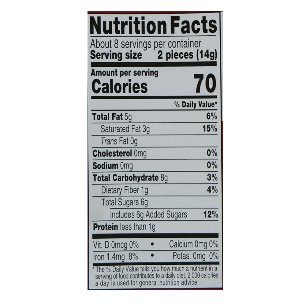 Baker's Semi-Sweet Chocolate Bar 113g right side image
