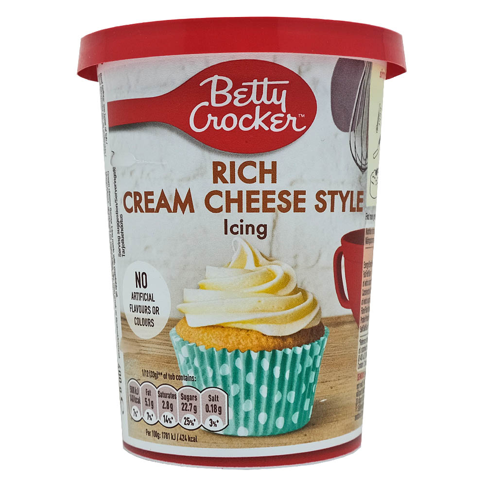 Betty Crocker Rich Cream Cheese Icing 400g - Available at Alosra Online Supermarket