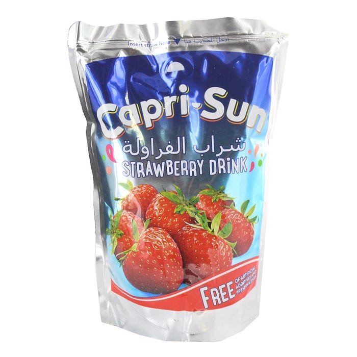 Capri Sun Strawberry Drink 200ml - Available at Alosra Online Supermarket