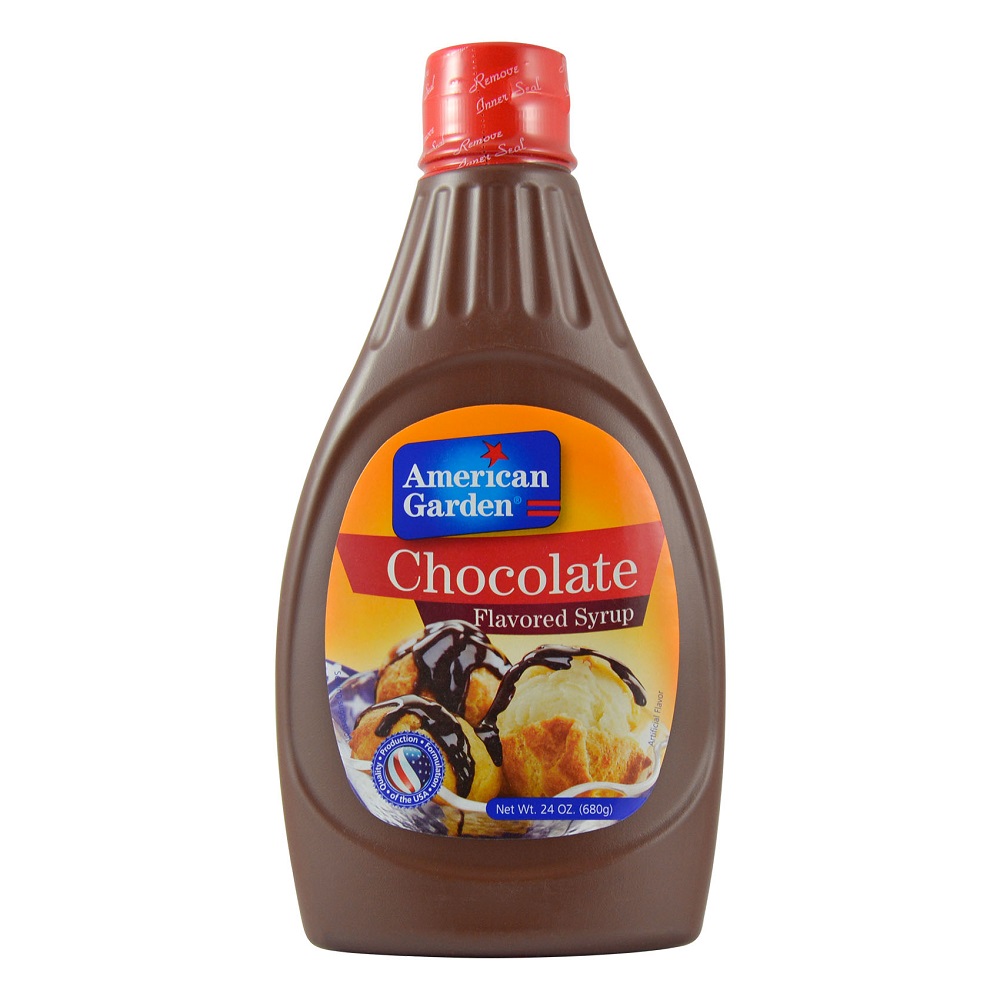 American Garden Chocolate Flavored Syrup 680g - Available at Alosra Online Supermarket