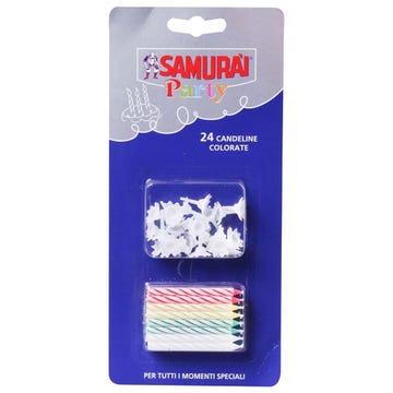 Samurai Birthday Candles Pack 24's [170n] - Available at Alosra Online Supermarket
