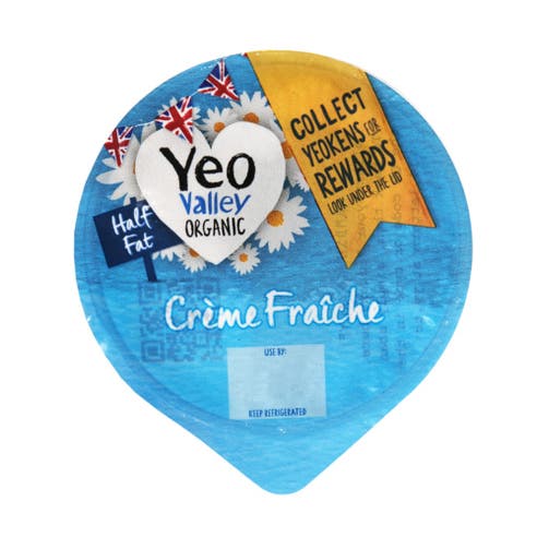 Yeo Valley Organic Half Fat Creme Fraiche 200g - Available at Alosra Online Supermarket