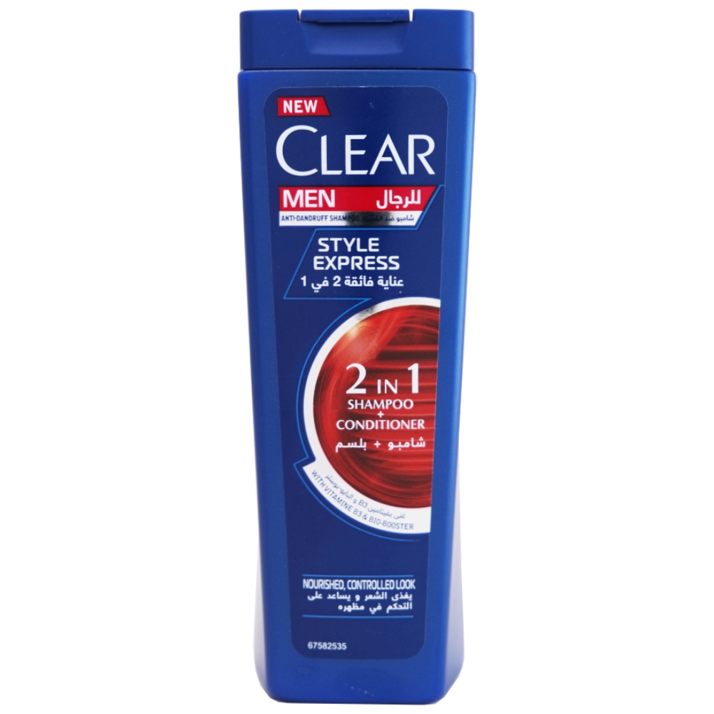 Clear Men Style Express 2 In 1 Shampoo + Conditioner 200ml - Available at Alosra Online Supermarket