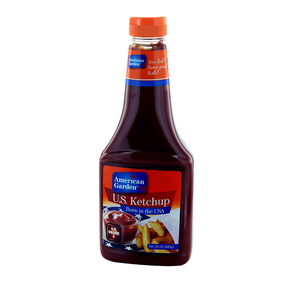 American Garden U.S. Tomoto Ketchup 24oz - Available at Alosra Online Supermarket