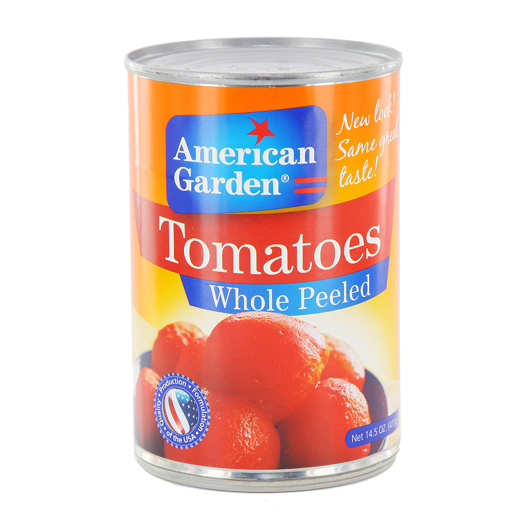 American Garden Whole Peeled Tomato 14.5oz - Available at Alosra Online Supermarket