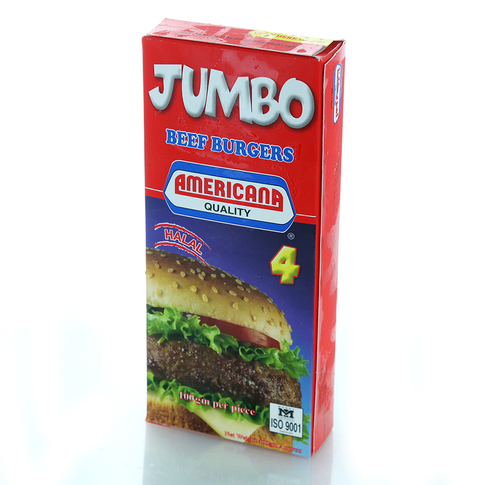 Americana Jumbo Burgers 400g - Available at Alosra Online Supermarket