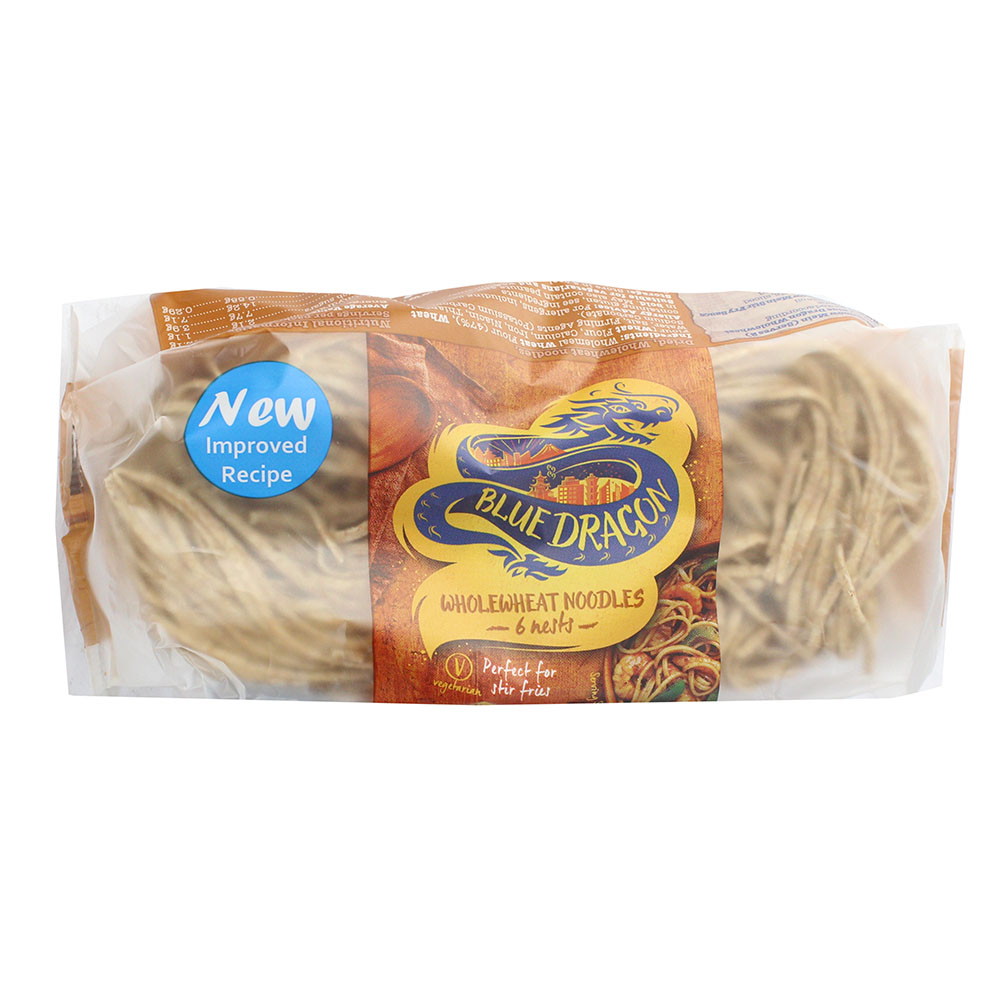 Blue Dragon Wholewheat Noodles Medium 300g - Available at Alosra Online Supermarket