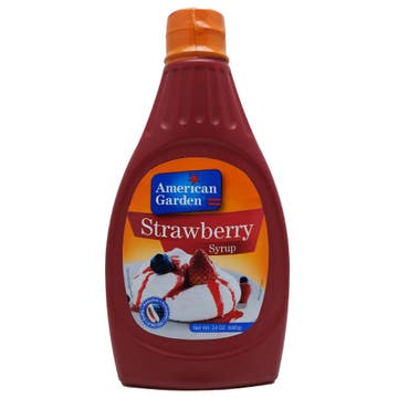American Garden Strawberry Syrup 24oz - Available at Alosra Online Supermarket