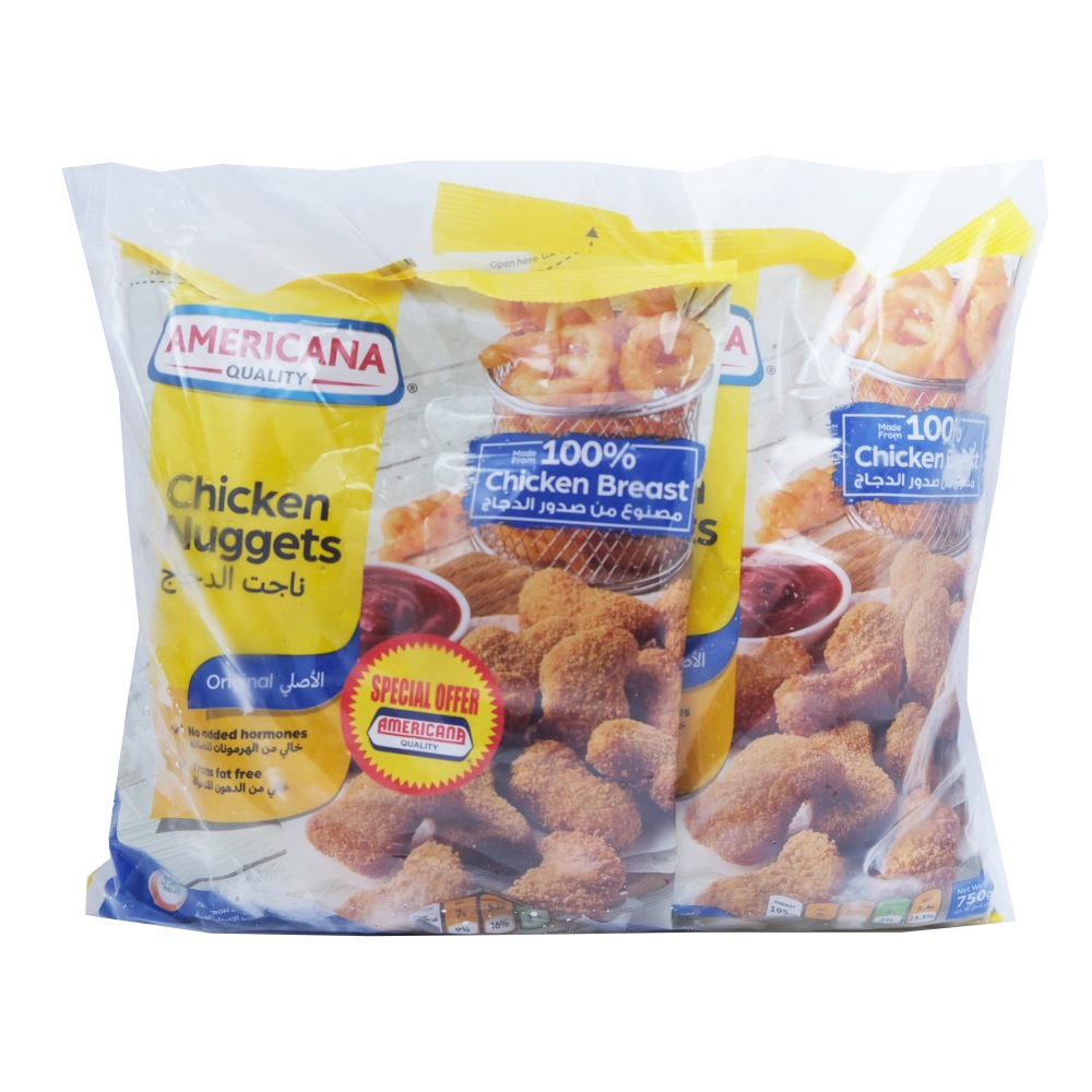 Americana Chicken Nuggets 2x750g [Special Offer] - Available at Alosra Online Supermarket