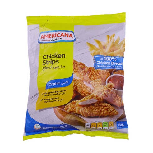 Americana Chicken Strips 750g - Available at Alosra Online Supermarket
