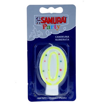 Samurai Birthday Candles No.0 Blister Pack - Available at Alosra Online Supermarket