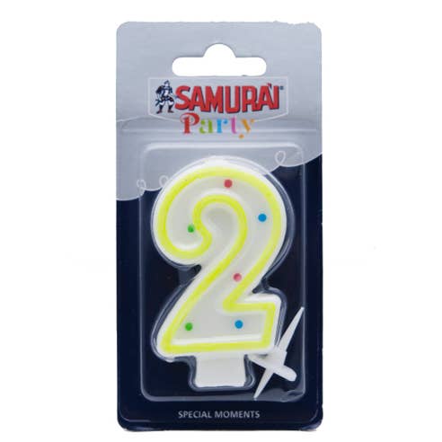 Samurai 792 Birthday Candles No.2 Blister [Packet] - Available at Alosra Online Supermarket