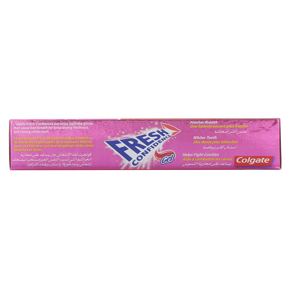 Colgate Fresh Confidence Xtreme Red Toothpaste 125ml left side image
