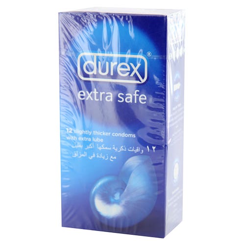 Durex Extra Safe Condoms 12's - Available at Alosra Online Supermarket