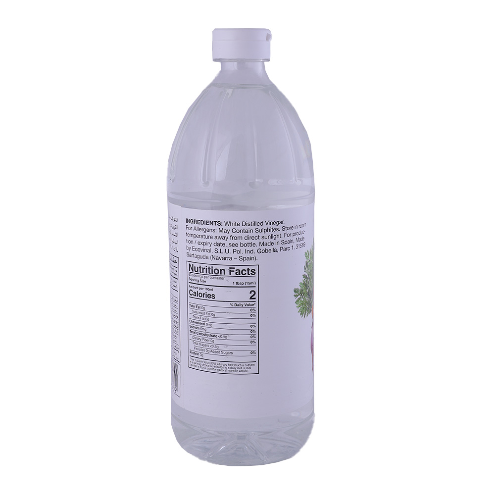 Heinz All Natural Distilled White Vinegar 32oz back image