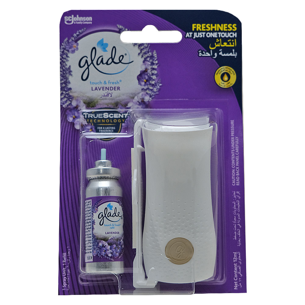 Glade One Touch Lavender Spray 12ml - Available at Alosra Online Supermarket