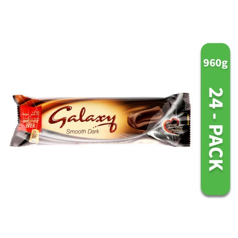 Galaxy Smooth Dark 40g [24 Pack] - Available at Alosra Online Supermarket