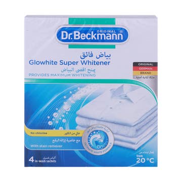 Dr.Beckmann Glowhite In Wash Super Whitener 4's 40g - Available at Alosra Online Supermarket