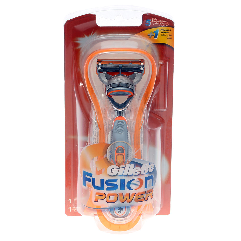 Gillette Fusion Power Razor 1Up - Available at Alosra Online Supermarket