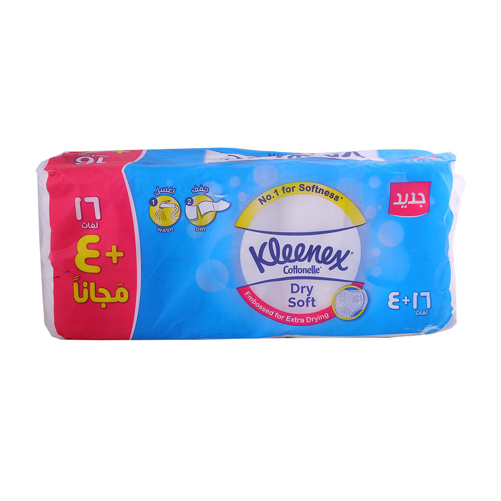 Kleenex Dry Soft Toilet Roll 20x200's [Special Offer] back image