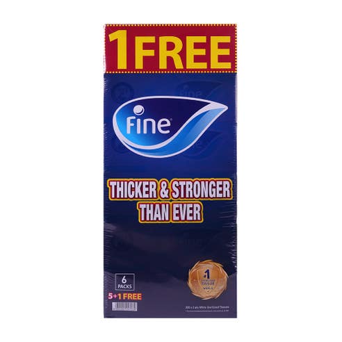 Fine Facial Tissue Classic 2Ply 5x200's - Available at Alosra Online Supermarket