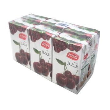 KDD Cherry Juice 250ml [6 Pack] - Available at Alosra Online Supermarket