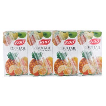 KDD Cocktail Fruit Drink 125ml [4 Pack] - Available at Alosra Online Supermarket