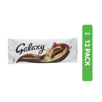 Galaxy Smooth Milk Chocolate Bar 12x80g