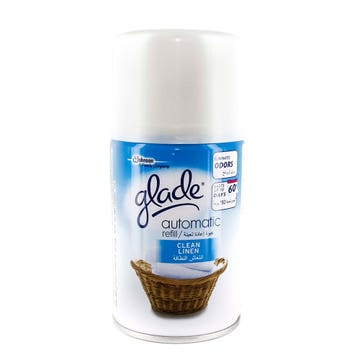 Glade Automatic Spray Refill Clean Linen 175ml - Available at Alosra Online Supermarket